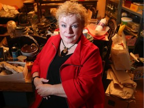 Elaine Birchall, photographed in one of her client's home, is an Ottawa social worker and hoarding consultant who is sought after internationally.  She has written a book: "Conquer the Clutter: Strategies to Identify, Manage and Overcome Hoarding."