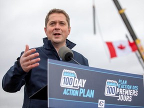 Conservative Leader Andrew Scheer campaigns for the election in Brampton on October 17, 2019. REUTERS/Carlos Osorio