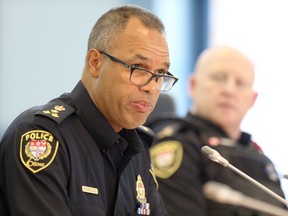 Chief Peter Sloly attends his first Ottawa Police Services Board at Ottawa City Hall.