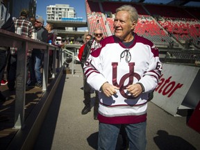 Jeopardy! host Alex Trebek made a special appearance at the start of the annual Panda Game between the uOttawa Gee-Gee's and Carleton Ravens at TD Place Saturday, Oct. 5, 2019.