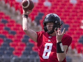 Redblacks quarterback Will Arndt will get the start against the Argonauts in Toronto on Friday night. (Errol McGihon/Ottawa Sun)