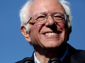 Democratic 2020 U.S. presidential candidate and U.S. Senator Bernie Sanders (I-VT) arrives to a "Bernie's Back" rally at Queensbridge Park in the Queens Borough of New York City, on Oct. 19, 2019.