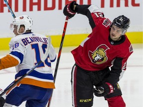 The Senators' Logan Brown played more than 15 minutes against the Islanders and also exceeded three minutes of power-play time.