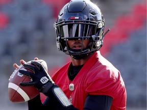 Ottawa Redblacks QB Dominique Davis during practice in Ottawa on Tuesday, Oct. 29, 2019. Tony Caldwell