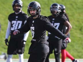 Ottawa Redblacks Antoine Pruneau during practice in Ottawa Tuesday Oct 29, 2019.