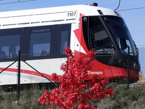 LRT near Hurdman station.