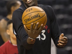 The Raptors and Pascal Siakam made his new four-year, $130-million US contract extension official on Monday. (Stan Behal/Toronto Sun)