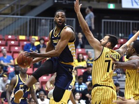 Files: The Edmonton Stingers play the Hamilton Honey Badgers during Canadian Elite Basketball League at Expo Centre in Edmonton, July 4, 2019.