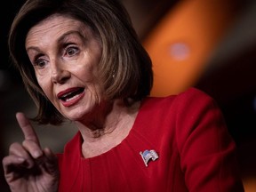 Speaker of the House Nancy Pelosi (D-CA)speaks during a weekly press briefing on Capitol Hill on November 14, 2019, in Washington, DC.