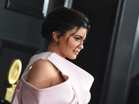In this file photo taken on February 10, 2019 TV personality Kylie Jenner arrives for the 61st Annual Grammy Awards in Los Angeles.