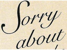 The Toronto Rape Crisis Centre has launched a new poster campaign against date rape which features this contoversial illustration. The card reads: "Sorry About The Rape."