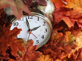Daylight Saving Time ends at 2 a.m. on Sunday morning.