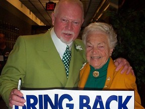 Don Cherry and former Mississauga Mayor Hazel McCallion in 2001