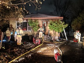 OFS at a fire in Vanier.