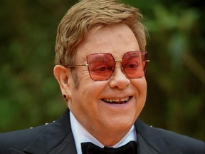 Sir Elton John attends the European Premiere of Disney's "The Lion King" at Odeon Luxe Leicester Square on July 14, 2019 in London, England.