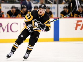 Pens sniper Jake Guentzel loses Sidney Crosby as his centreman? No problem, fantasy owners, put Evegeni Malkin with him. (Justin Berl/Getty Images)
