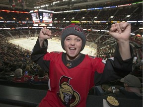 Zander Zatylny, 10, will be travelling to Boston to watch the Senators play the Bruins as a "mark maker" honoured by the Air Canada Foundation. The award was announced at the Senators home game against the Hurricanes on Saturday night.