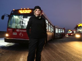 OC Transpo driver Jamie Bailey is an OC Transpo bus driver who has refused to wear her uniform on the job. She says drivers are being harassed because of travellers' frustration with LRT.  Tony Caldwell