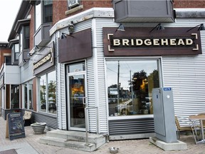 The Bridgehead at the corner of Fairmont and Wellington.