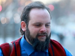 Former Taliban hostage Joshua Boyle arrives for the verdict in his criminal trial at the Elgin Street courthouse Thursday (Dec. 19, 2019).