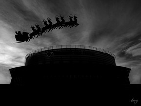 'Twas the night before Christmas at the Canadian Tire Centre.