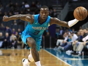 Terry Rozier of the Charlotte Hornets in action against the Washington Wizards during their game at Spectrum Center on Dec. 10, 2019 in Charlotte, N.C. (Streeter Lecka/Getty Images)