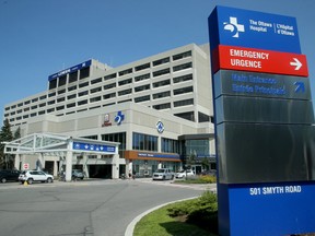 General Hospital (or University of Ottawa, General Campus) on Aug. 16, 2018. (Julie Oliver/Postmedia Network)