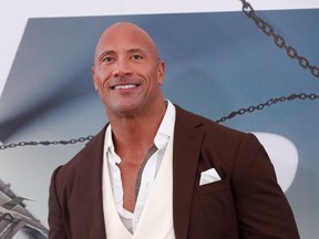 Cast member and producer Dwayne Johnson poses at the premiere for "Fast & Furious Presents: Hobbs & Shaw" in Los Angeles, California, U.S., July 13, 2019.