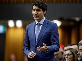 Canada's Prime Minister Justin Trudeau speaks during Question Period in the House of Commons on Parliament Hill in Ottawa, Ontario, Canada December 11, 2019.