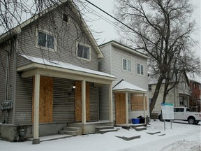 View of the one of the lots of formerly two small homes, slated for a multi-level building on Robinson Ave. in Sandy Hill