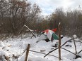 The tent city behind Bayview station in November 2019.