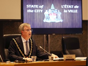 City of Ottawa Mayor Jim Watson during council meeting, January 29, 2020.