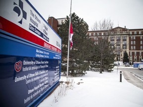 A file photo of the Civic campus of The Ottawa Hospital.
