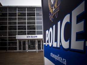 A September 2019 file photo of Ottawa police headquarters on Elgin Street.