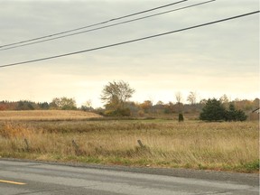 The corn field (visible at left), where the new warehouse might be built.
