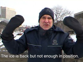 Ice, Ice, Maybe? Curious about why the #RideauCanal Skateway hasn't opened yet? Our CEO @tobi_nussbaum investigates, with some help from the maintenance team. From the NCC via Twitter