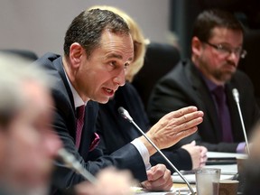 John Manconi, general manager of transporttion services, took some heavy questions from council regarding the unreliability of LRT during an emergency Transit Commission meeting Thursday, Jan. 23, 2020. Julie Oliver/Postmedia