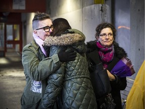 A gathering and a moment of silence was held at Westboro Station on Saturday, marking one year from the date of a double-decker bus crash that killed three people and injured 23. Annick Barbieux had left work early that day and was not on the bus that crashed, as she might have been otherwise.