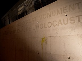 The Ottawa Police Service is investigating the defacing of the National Holocaust Monument on Booth Street.