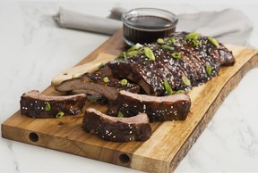 Sticky Sesame-Hoisin ribs. (Photo courtesy Ontario Pork)