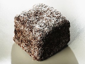 Lamington cake.