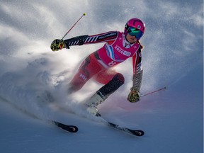 Canada's Sarah Brown in action during the second run of the Alpine Skiing Women's Giant Slalom in the World Youth Olympics on Sunday.
