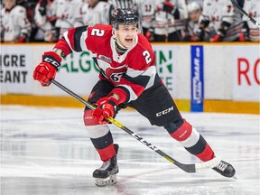 Ottawa 67's defenceman Noel Hoefenmayer calls for the puck in a game against the Niagara IceDogs at the Arena at TD Place on Saturday, Jan. 25, 2020. Hoefenmayer, playing in front of his great-great aunt, had two goals in the 67's 6-0 victory.
