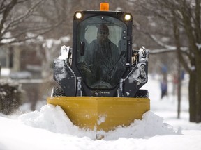 Files: There is still street clearing happening after Monday's storm.