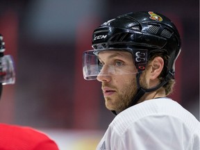 Ottawa Senators forward Bobby Ryan was back practicing with his team at the Canadian Tire Centre. February 5, 2020.
