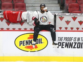 Anthony Duclair of the Ottawa Senators during morning practice at Canadian Tire Centre.