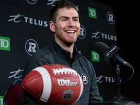 Nick Arbuckle was officially introduced as the newest Ottawa Redblacks quarterback during a press conference at TD Place Stadium on Friday February 7, 2020.