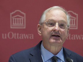 Jacques Frémont, president and vice-chancellor of the University of Ottawa, is seen in a file photo. This week, he called the campus mental health situation 'a crisis'. He urged students to access campus mental health services, noting the school had hired six more mental health counsellors for students and one for faculty and staff.