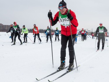 Daniel Henry competing in the 27 km Classic event at the Gatineau Loppet. February 15, 2020. Errol McGihon/Postmedia