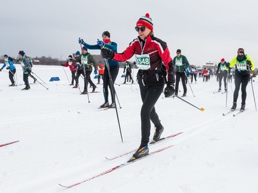 Pamela Gibb-Carsley competing in the 27 km Classic event at the Gatineau Loppet. February 15, 2020. Errol McGihon/Postmedia
